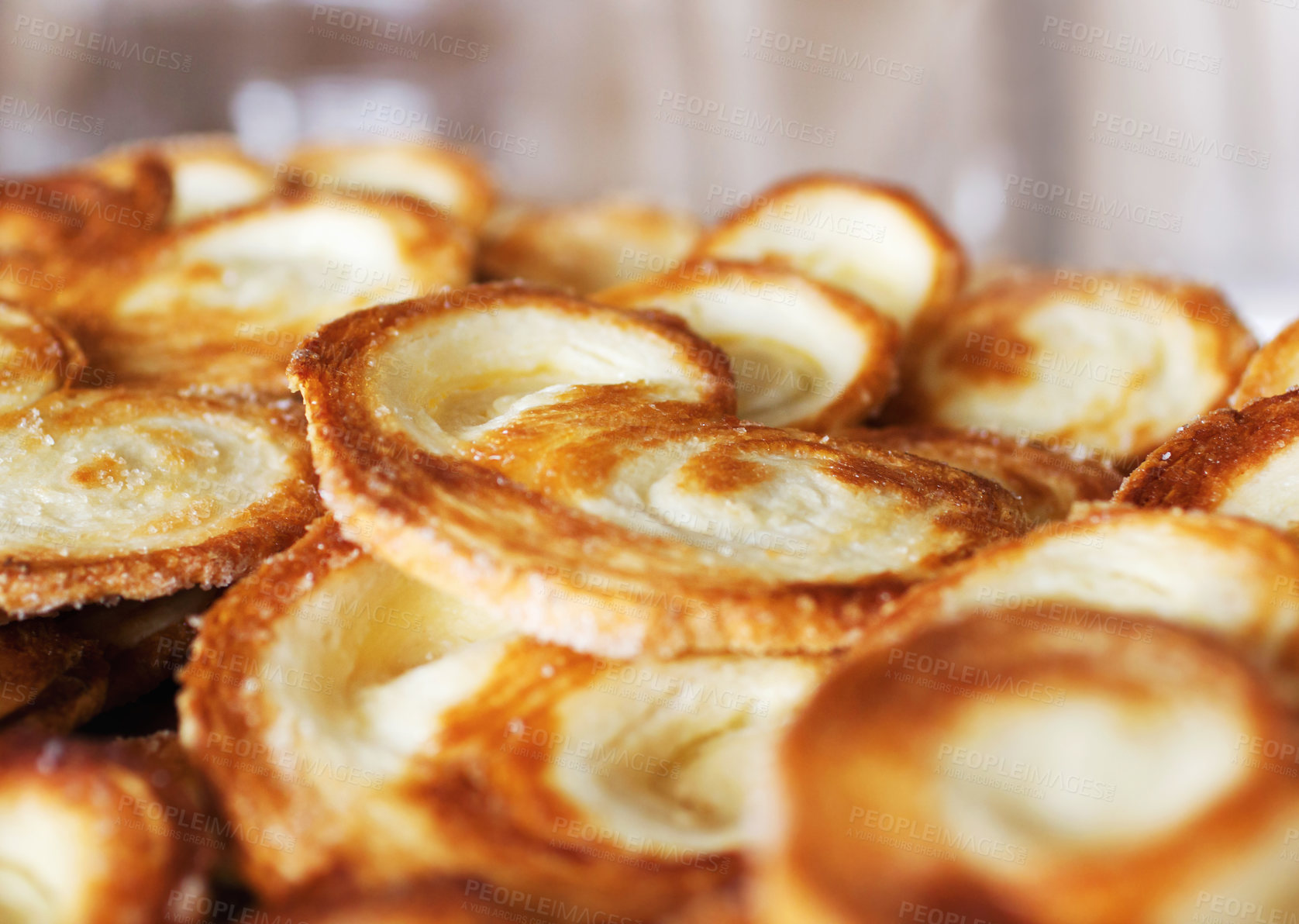 Buy stock photo Cropped shot of a tray of baked goods