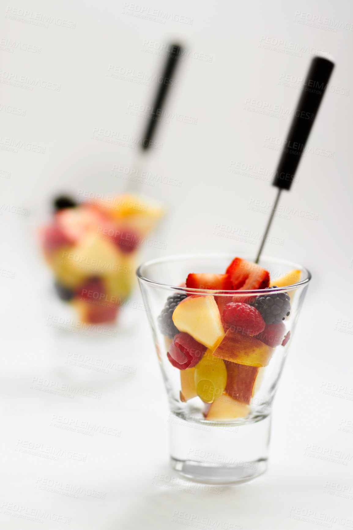 Buy stock photo Still life shot of mixed fruit desserts