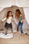 Dancing in the blanket fort