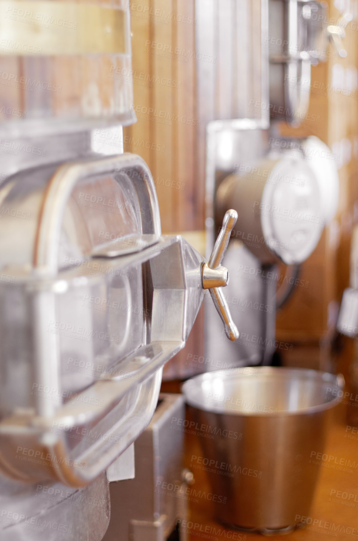 Buy stock photo Shot of beer brewing in process