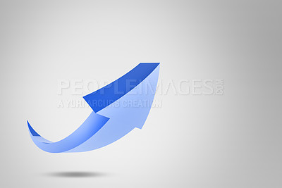 Buy stock photo Computer graphic of an arrow