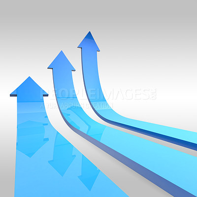 Buy stock photo Computer graphic of arrows