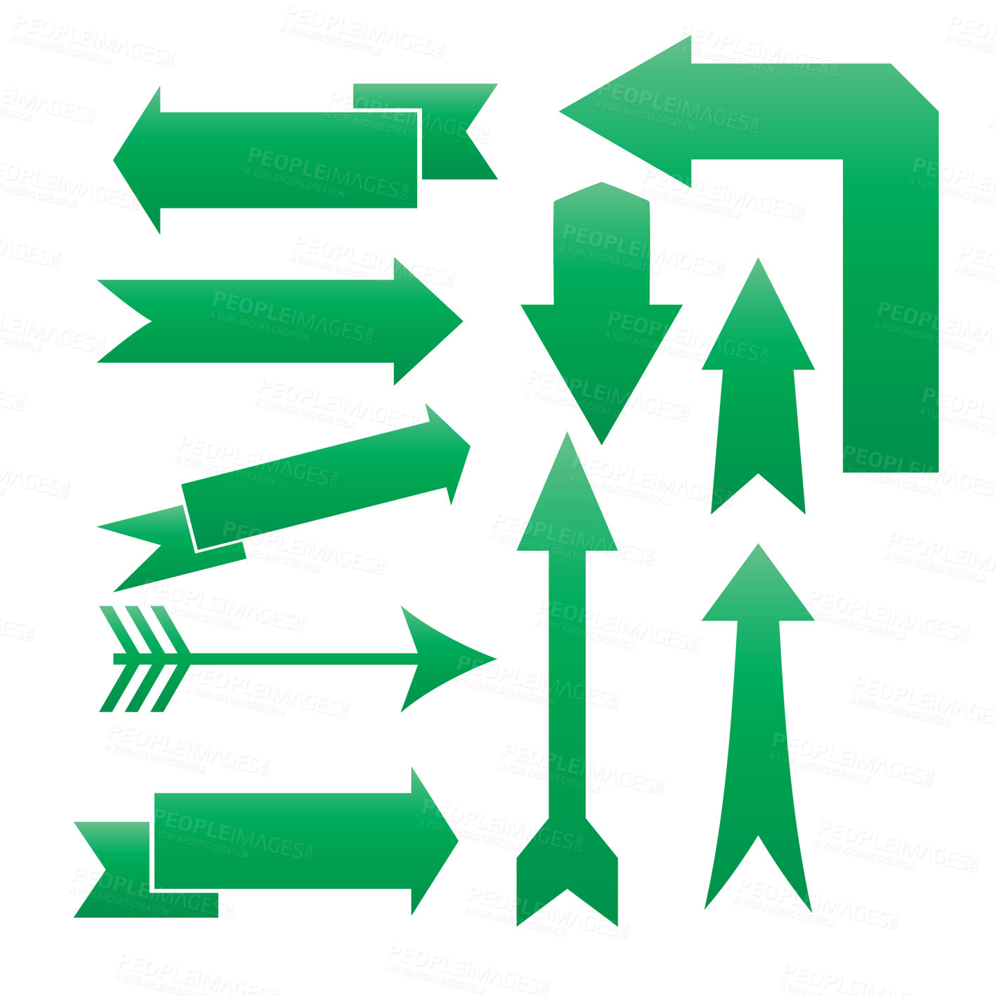 Buy stock photo Arrows, sketch and graphic with signal pointing in a direction to target with illustration with white background. Icon, pointer and shape with drawing to navigate and show aim with marker sign