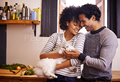 Buy stock photo Cropped shot of an affectionate young couple