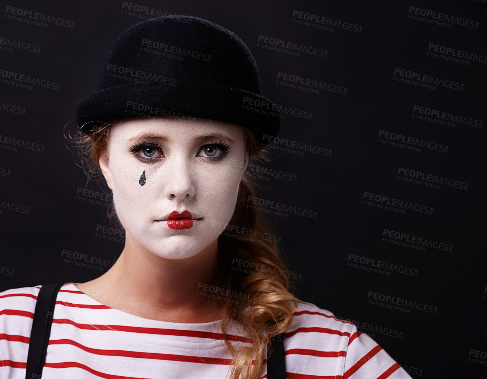 Buy stock photo Studio shot of a female mime