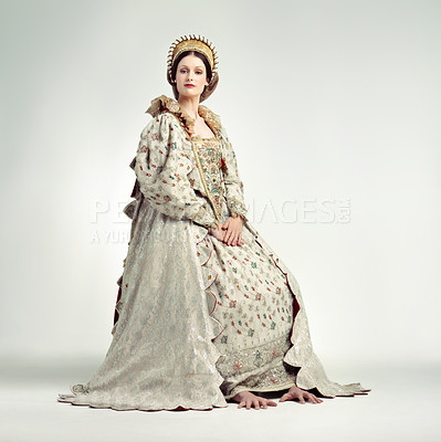 Buy stock photo Studio shot of beautiful young queen