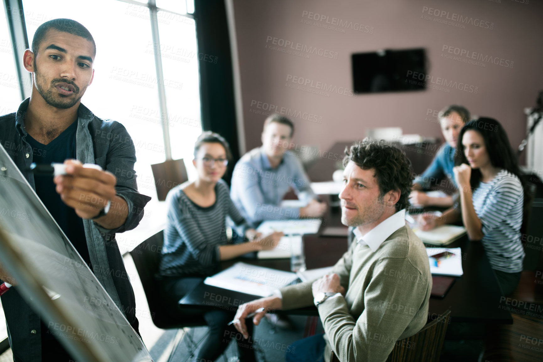 Buy stock photo Real life businesspeople shot on location. Since these locations are the real thing, and not shot in an 