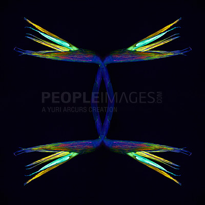 Buy stock photo Shot of an abstract neon patterm