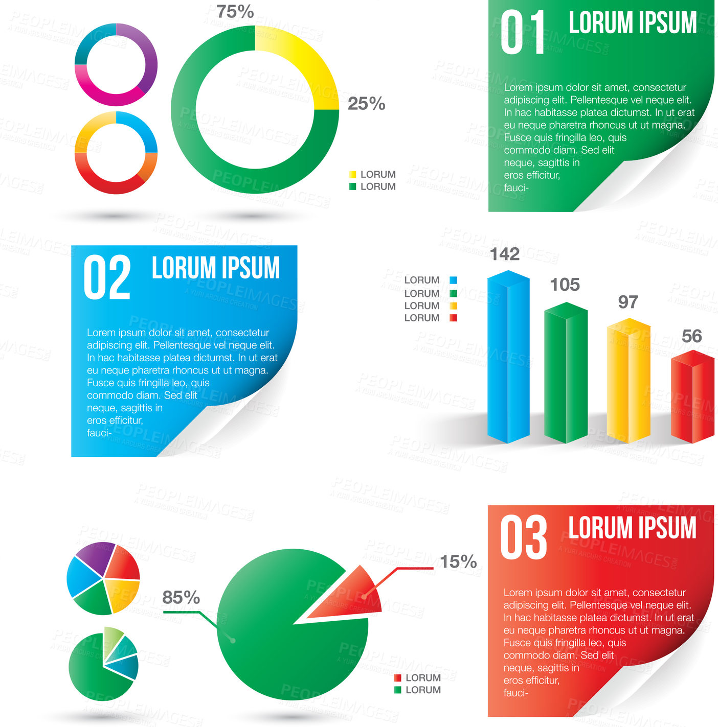 Buy stock photo Infographic, data and statistics for analytics, report or presentation on world treasury, global chart or wealth. Illustration, brochure or graphic drawing for business, corporate or information