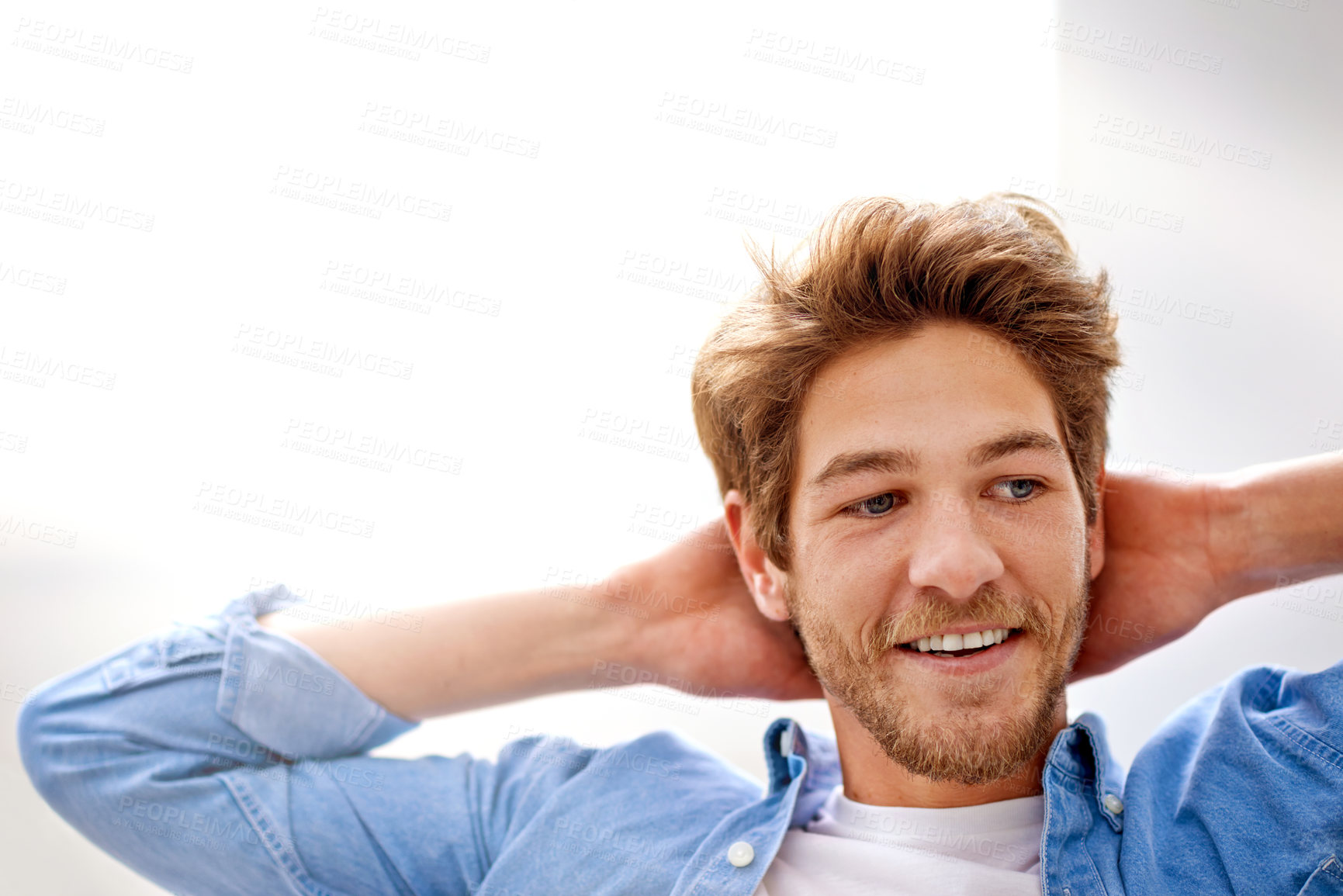 Buy stock photo Cropped shot of a handsome young designer in his office