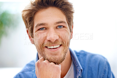 Buy stock photo Portrait of a handsome young man