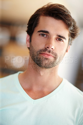 Buy stock photo Portrait of an attractive male