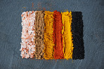 An assortment of spices