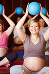 Moms-to-be getting in shape!