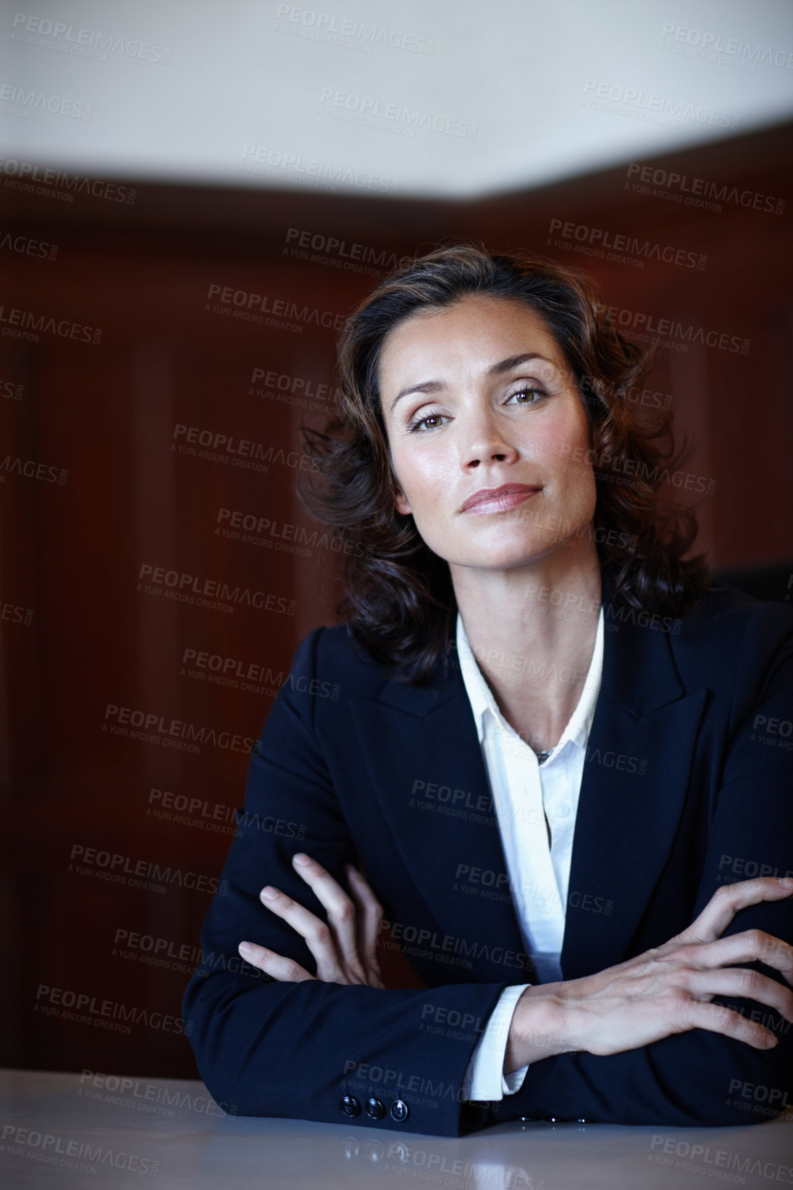 Buy stock photo Portrait, attorney or businesswoman in office for career, justice and immigration case for legal advice. Professional job, female advocate or pride for regulations, legislation and fair in law firm