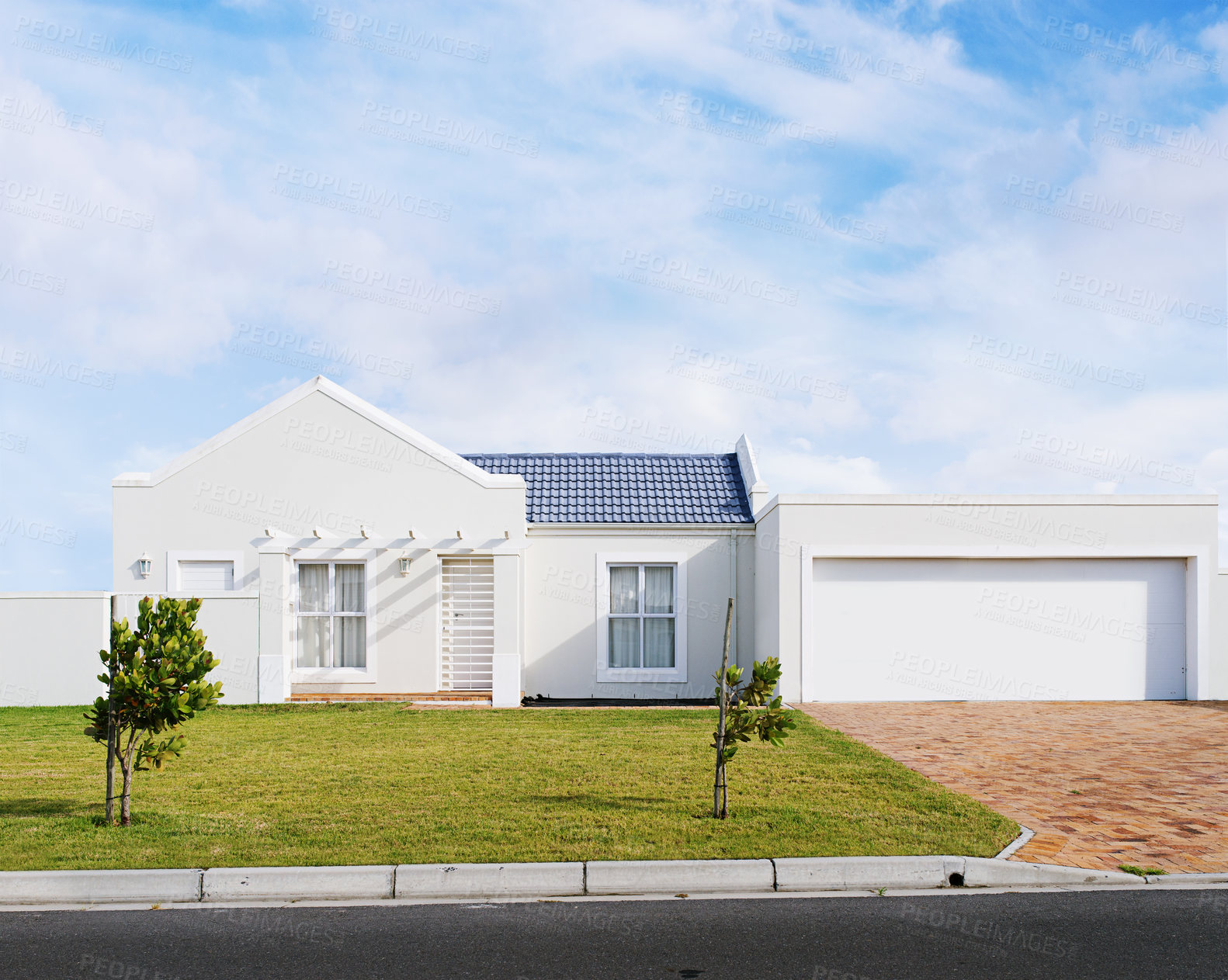 Buy stock photo Shot of a residential area