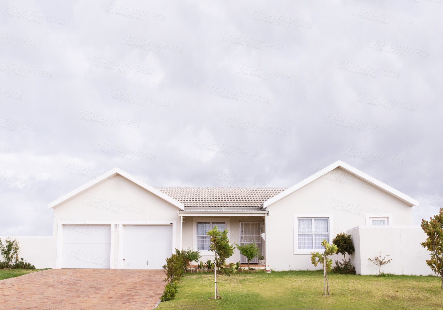 Buy stock photo Shot of a residential area