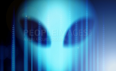 Buy stock photo Conceptual shot of an extraterrestrial