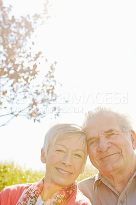 Buy stock photo Cropped image of a senior couple