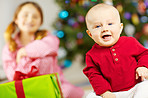 Making happy Christmas memories - Baby's first Christmas