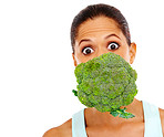 She's behind broccoli