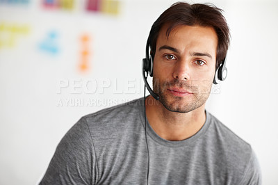 Buy stock photo A young customer service agent in the office