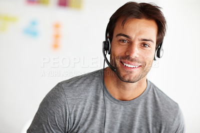 Buy stock photo A young customer service agent in the office