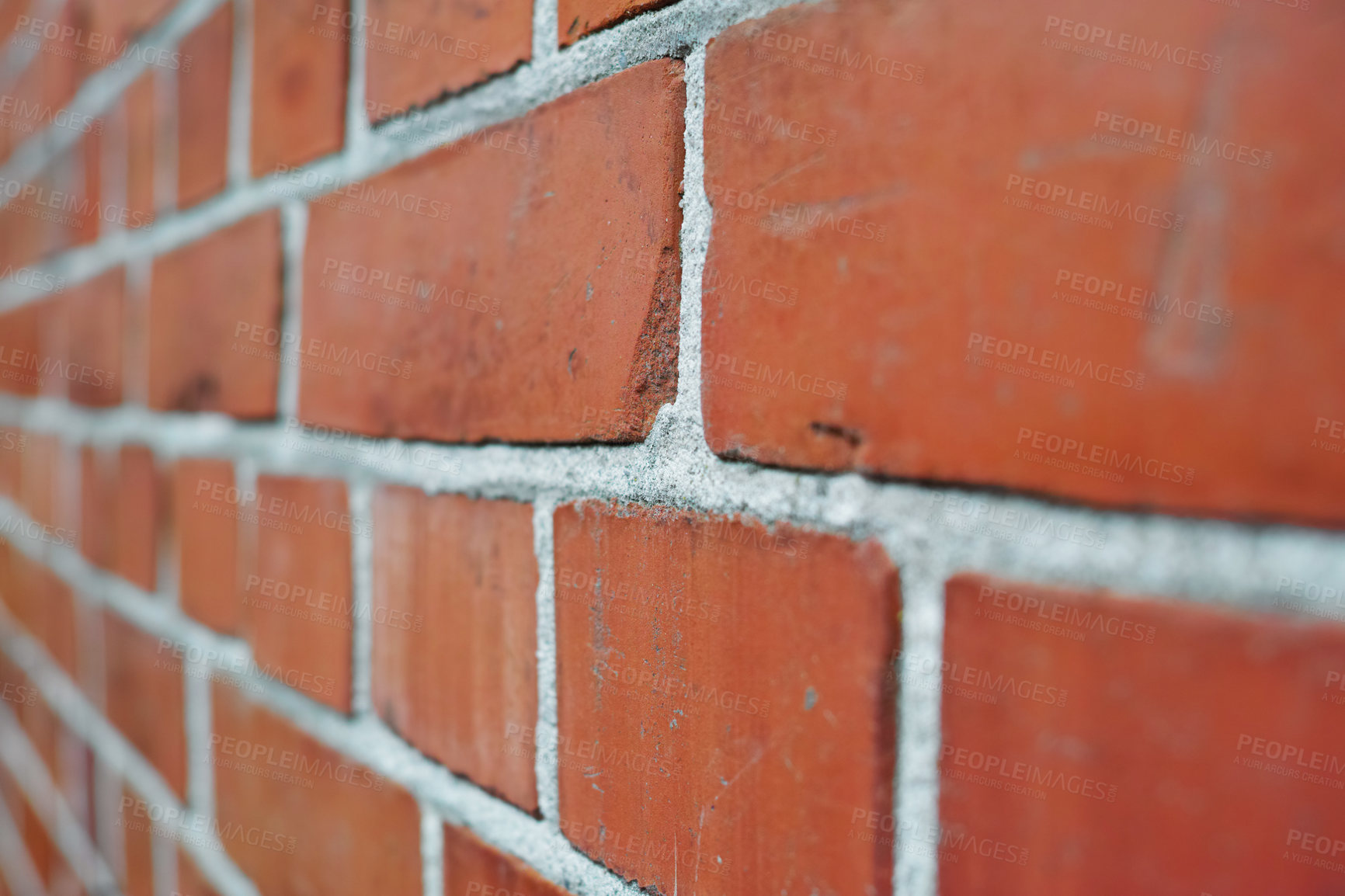 Buy stock photo A closeup shot of a brick wall