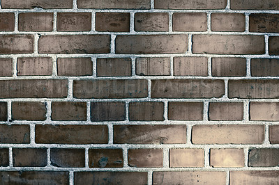 Buy stock photo A photo of a very old brick wall