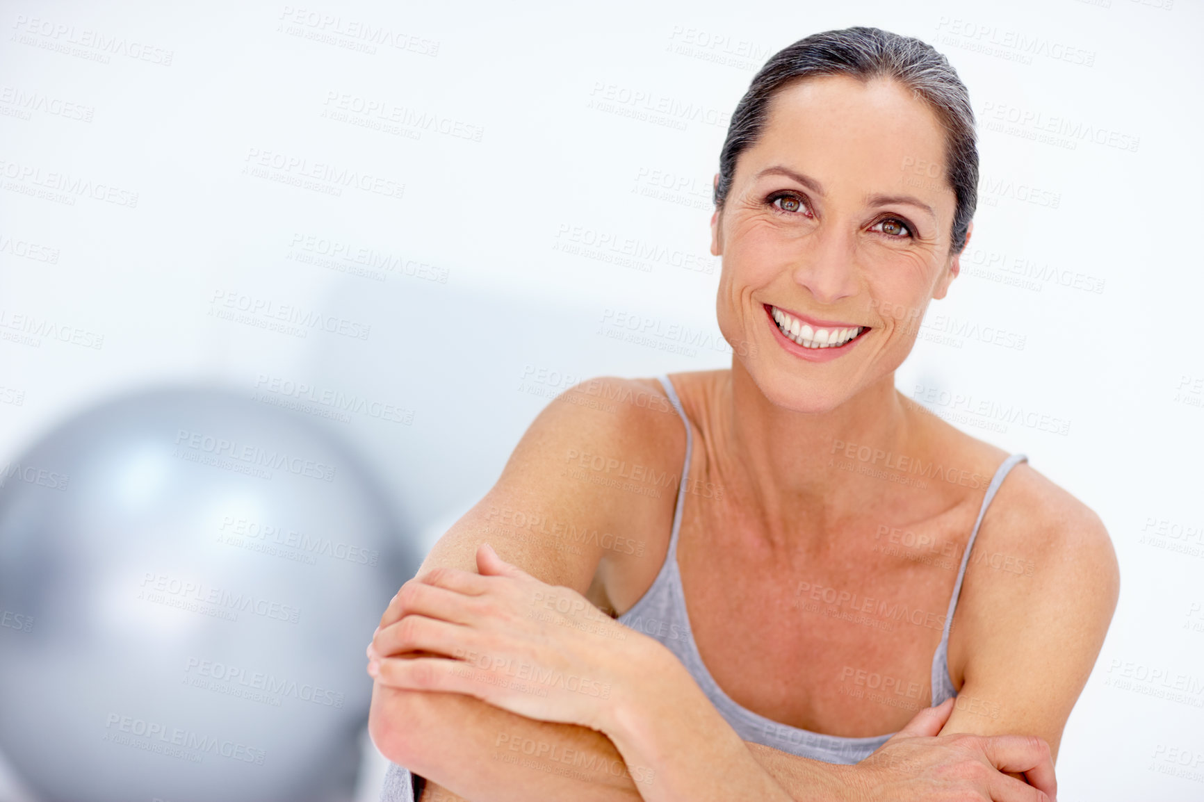 Buy stock photo Portrait of a beautiful mature woman posing in studio