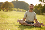 Meditating as the sun sets