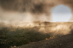 Volcanic activity at Mouna Loa - Hawaii
