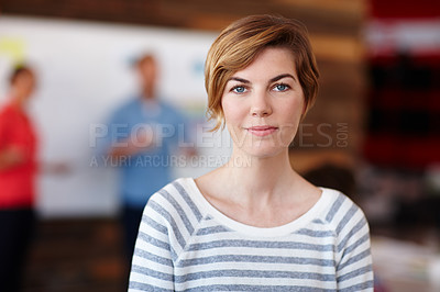 Buy stock photo Portrait of a young female designer in a casual work environment