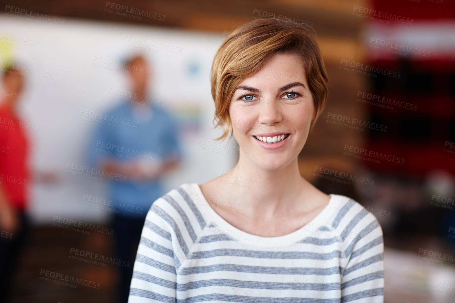 Buy stock photo Portrait of a young female designer in a casual work environment