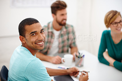 Buy stock photo Shot of a creative businesspeople in the office