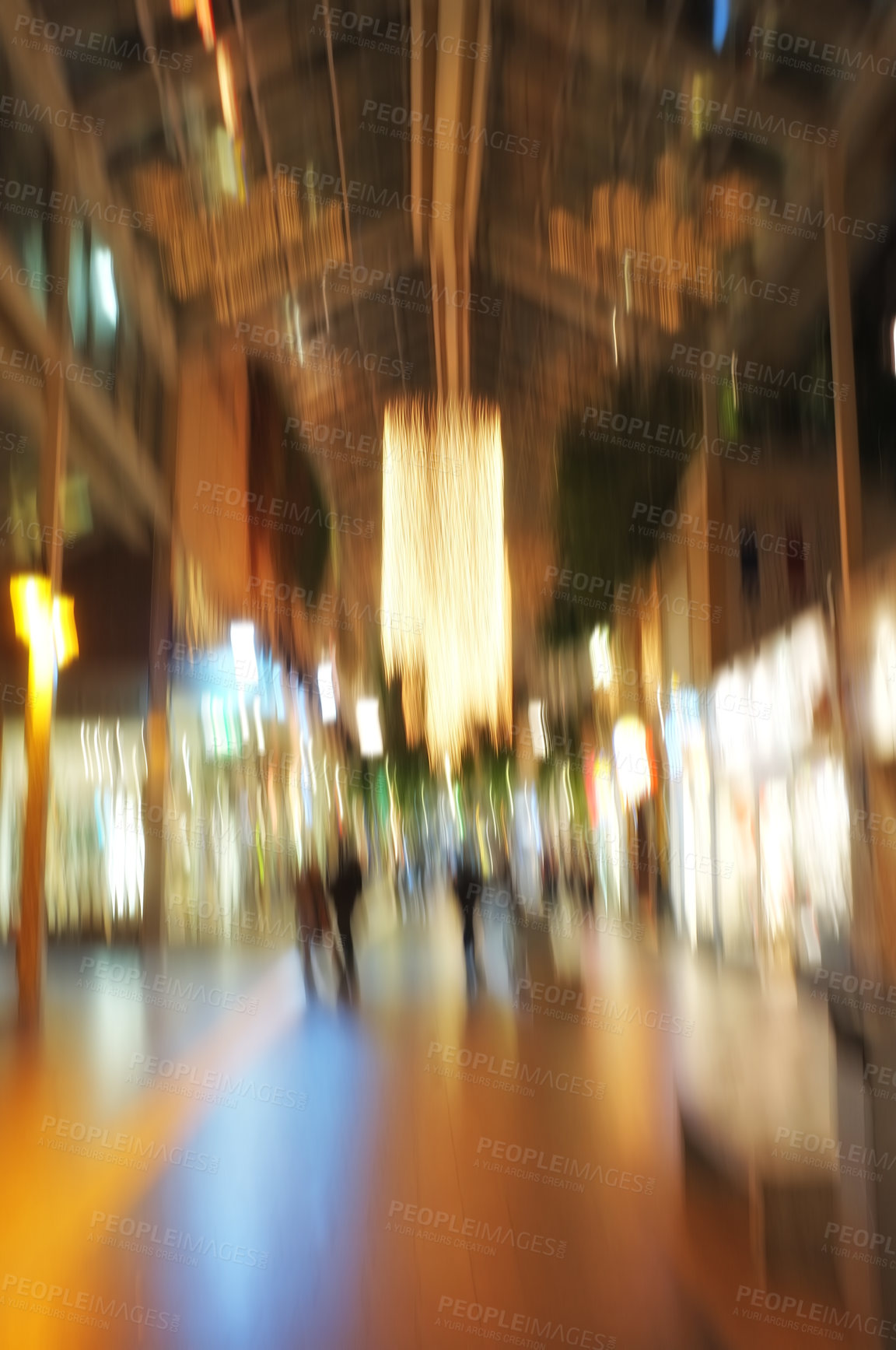 Buy stock photo City, blur and people in train station walking for commute, travelling and journey in urban town. Population, motion and crowd of men and women for transportation, moving and tourism for destination