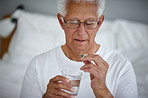 Taking his chronic medicine
