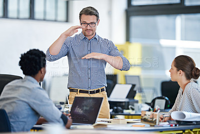 Buy stock photo Shot of a group of designers working together in an office