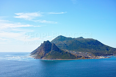 Buy stock photo Shot of the mountains of Cape Town