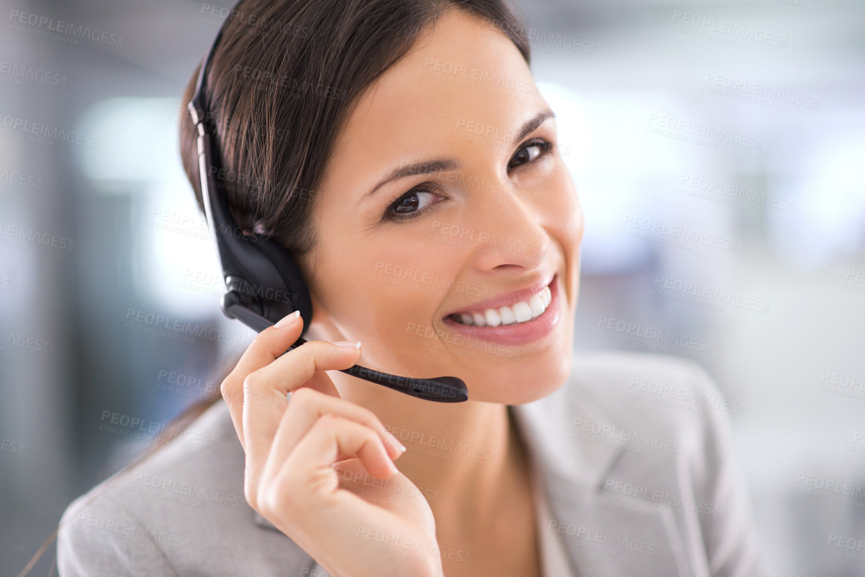 Buy stock photo Shot of an attractive customer support agent