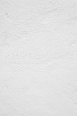 Buy stock photo Texture, white wall and paint for construction, building and architecture with mockup space. Renovations, house and vintage grain or pattern for interior and close up for backdrop or wallpaper 