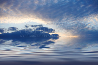 Buy stock photo Cropped shot of the peaceful ocean