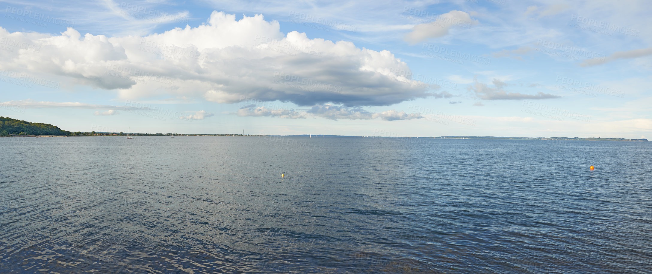 Buy stock photo Cropped shot of the peaceful ocean