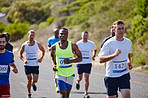 He's giving it his all in this marathon