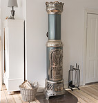 Antique wood burning stove - Danish Design