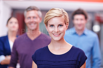 Buy stock photo Cropped portrait of a mature creative professional in the office