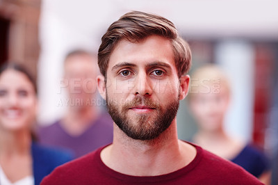 Buy stock photo Cropped portrait of a young creative professional in the office