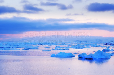 Buy stock photo A photo of the Ilulissat Icefjord, Greenland