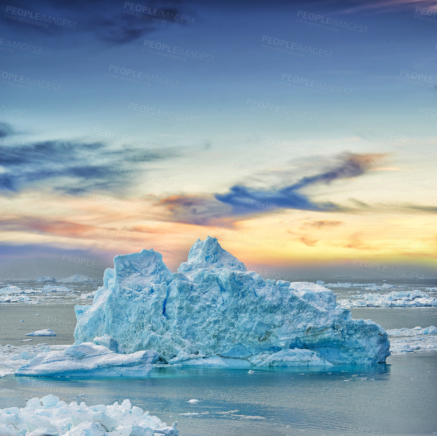 Buy stock photo Shot of an arctic landscape