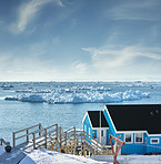 A photo of the Ilulissat Icefjord, Greenland
